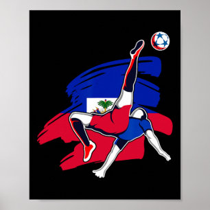 Haiti Soccer Fans Jersey Pride Proud Haitian Footl Poster