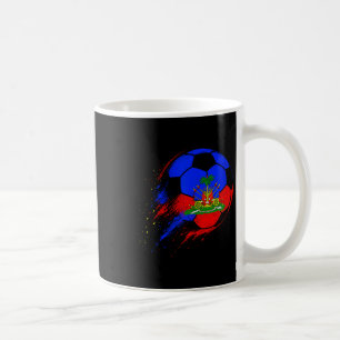 Haiti Soccer Haitian Flag Pride Soccer Player Foot Coffee Mug