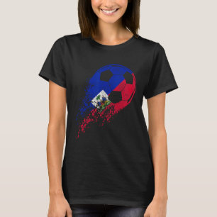Haiti Soccer Haitian Flag Pride Soccer Player T-Shirt