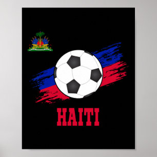 Haiti Soccer Haitian Footbyll Haiti Futbol  Poster