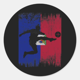 Haiti Soccer Haitian Footbyll Haitians Futbol Classic Round Sticker