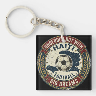 Haiti Soccer Jersey World Cup 2026 Underdog Key Ring