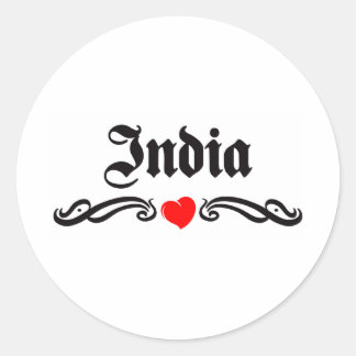 Haiti Tattoo Style Classic Round Sticker