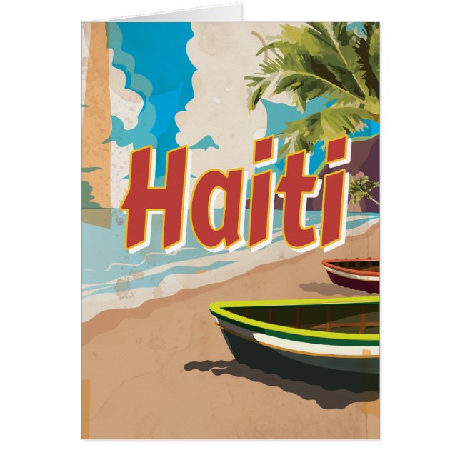 Haiti Vintage vacation Poster (Front)