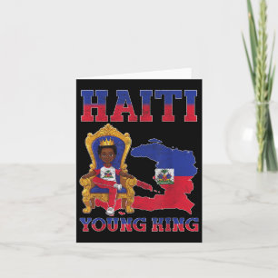 Haiti Young King Haitian Flag Day Melanin For Blac Card