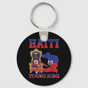 Haiti Young King Haitian Flag Day Melanin For Blac Key Ring