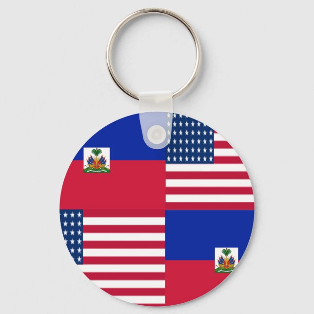 HAITIAN-AMERICAN KEY RING (Front)