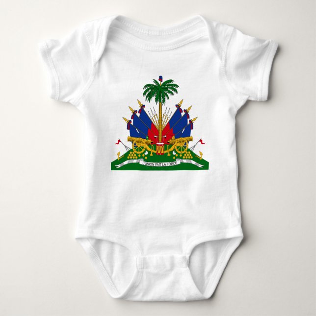 Haitian Coat of Arms (Haiti) Baby Bodysuit (Front)