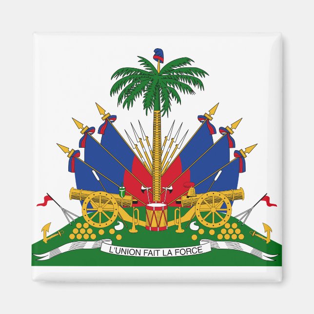 Haitian Coat of Arms (Haiti) Magnet (Front)