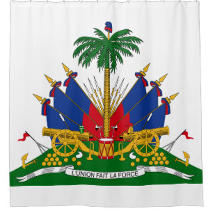 Haitian Coat of Arms (Haiti) Shower Curtain