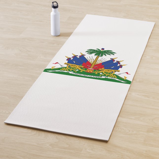 Haitian Coat of Arms (Haiti) Yoga Mat (In Situ)