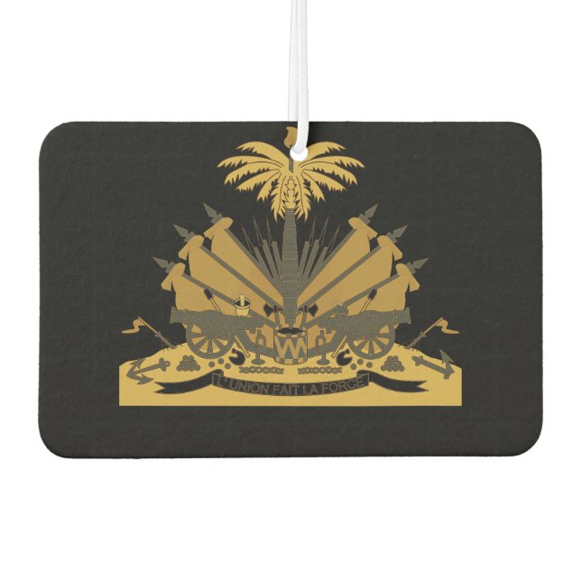 Haitian - coat of arms T-Shirt Car Air Freshener (Front)