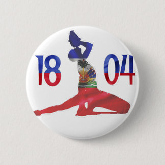 Haitian Flag 1804 Neg Mawon | Haitian Independence 6 Cm Round Badge