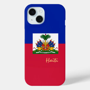 Haitian Flag Case, Haiti fashion / sports iPhone 15 Case
