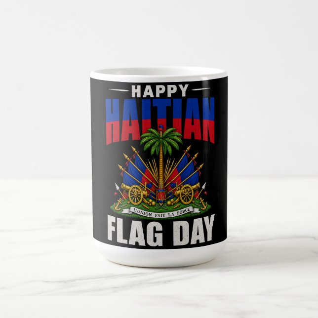 Haitian Flag Day | Haiti Pride Design Coffee Mug (Center)
