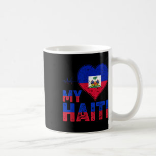 Haitian Flag Day Love Haiti Heart Haitian Roots Ha Coffee Mug