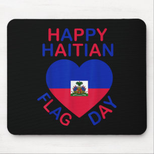 Haitian Flag Day Love Haiti Heart Haitian Roots Ha Mouse Pad