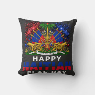 Haitian Flag Day Pride – Ayiti Design Cushion