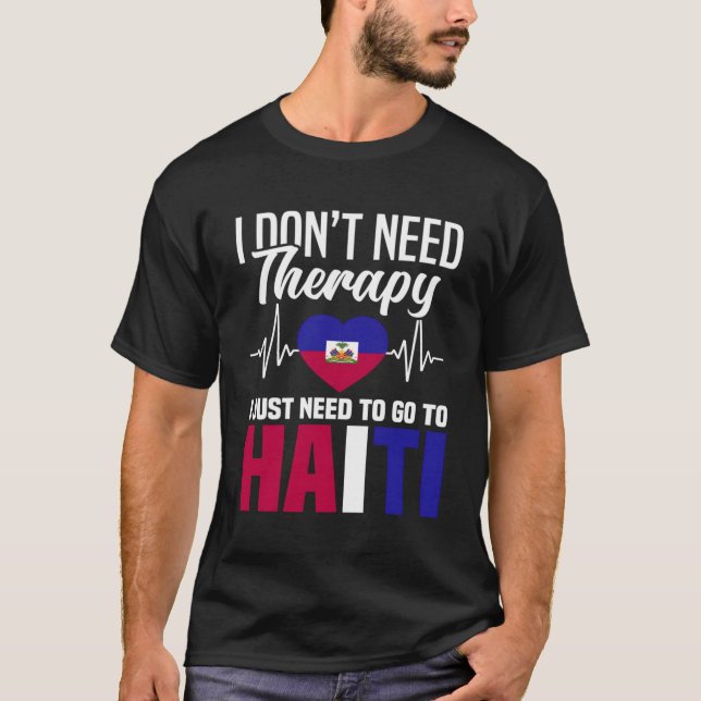 Haitian Flag Haiti Vacation Haitian Roots Haiti T-Shirt (Front)