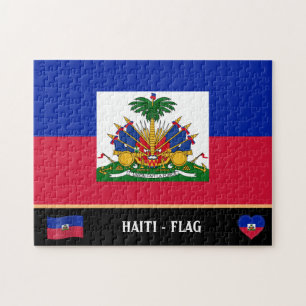 Haitian Flag & Haitian country / Haiti Jigsaw Puzzle