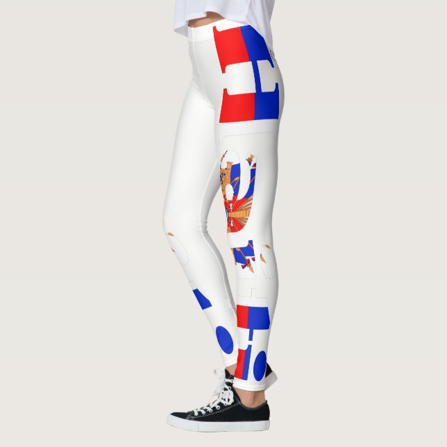 HAITIAN FLAG LEGINGS HAVIC ACD LEGGINGS (Left)