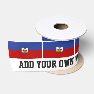 Haitian Flag Satin Ribbon