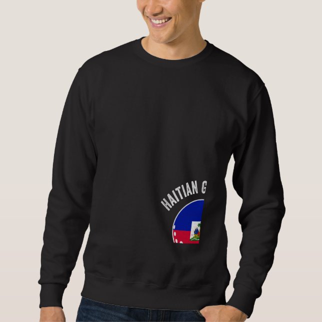 Haitian Grandpas Are The Best By Par Golf Grandad  Sweatshirt (Front)