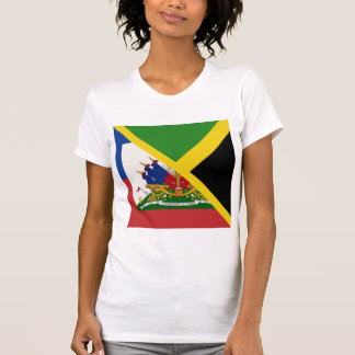 Haitian Jamaican Flag | Half Jamaica Haiti T-Shirt