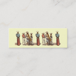 Haitian Musicians Bookmark Mini Business Card