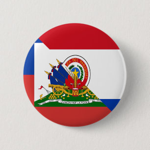 Haitian Paraguayan Flag Haiti Paraguay 6 Cm Round Badge