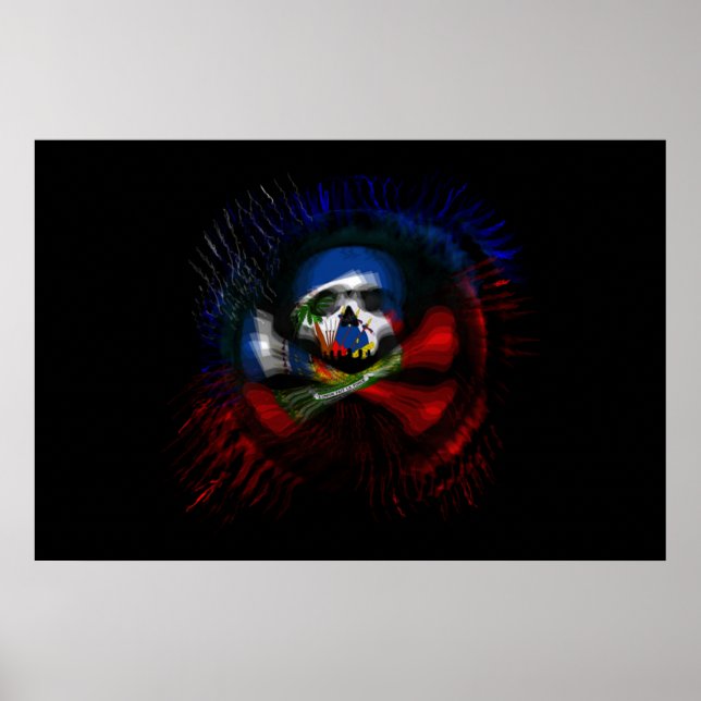 Haitian Pirate Flag Poster (Front)