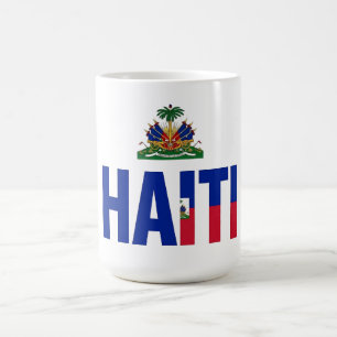Haitian Pride Flag & Crest Coffee Mug - Game Day