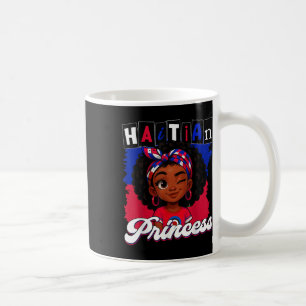Haitian Princess Ayiti Pride Haiti Flag Day Girls Coffee Mug