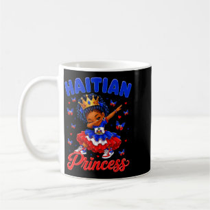 Haitian Princess Flag Day Cute Haiti Dab Girls Coffee Mug