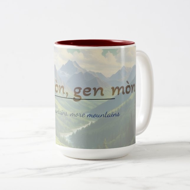 Haitian Proverb Mug – Dèyè Mòn Gen Mòn (Front Right)