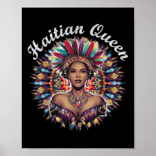 Haitian Queen Afrocentric Melanin Crown Pride _1 Poster