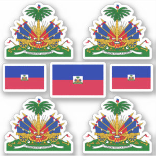 Haitian state symbols / coat of arms and flag