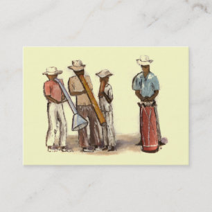 Haitian Street Musicians ATC Business Card