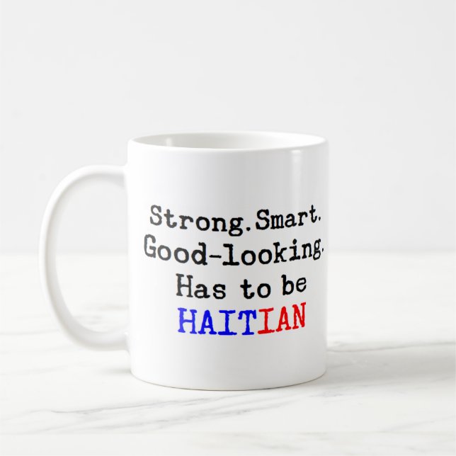 haitian strong coffee mug (Left)