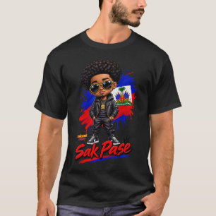 **Haitian Vibes   Sak Pase Haitian Pride T-Shirt** T-Shirt