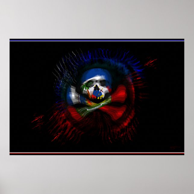 Haitian War Flag Poster (Front)