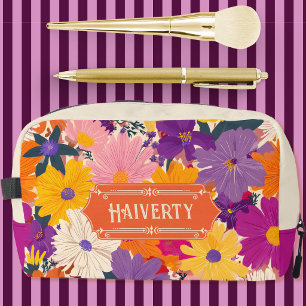 Haiverty Crowded Blooms Modern Floral Dopp Kit