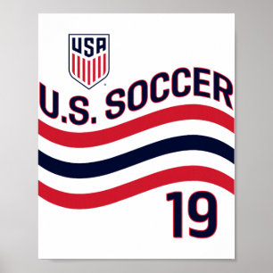 Haji Wright 19 White Usmnt Officially Licensed Poster