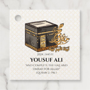 HAJJ MABRUR Ka'bah PERSONALIZED Favour Tags
