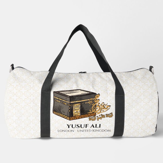 HAJJ MABRUR PERSONALIZED BAG FOR HAJJ (Front)