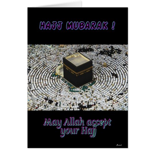 Hajj Mubarak Card