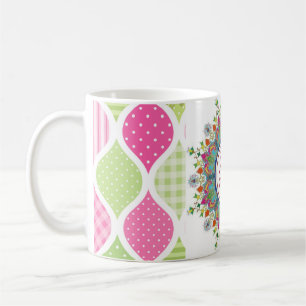 Hajj Mubarak Green and Pink Coffee Mug
