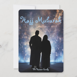 Hajj Mubarak greeting card, Umrah Mubarak Card