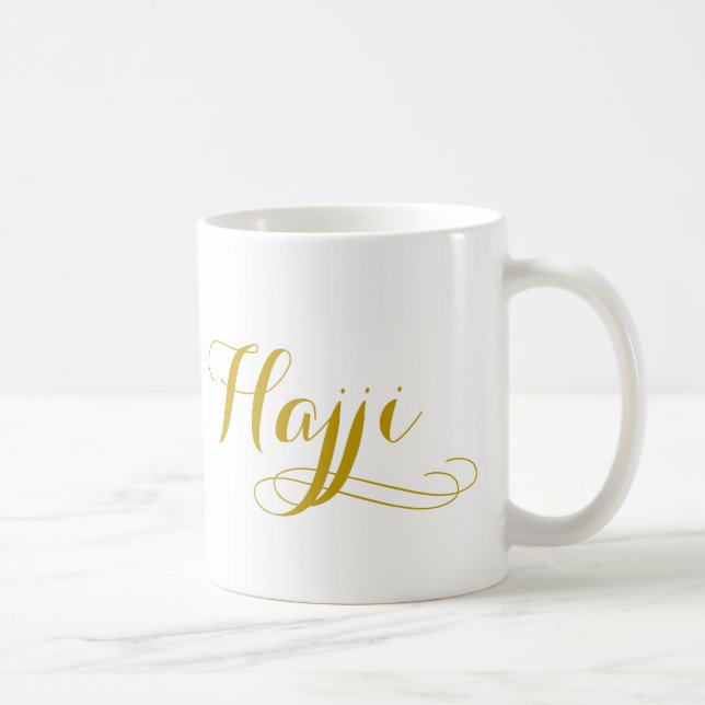 Hajj Mug for men with the word "Hajji" (Right)