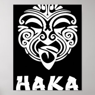 Haka New Zealand Rugby Fans Maori Haka Dance  Poster